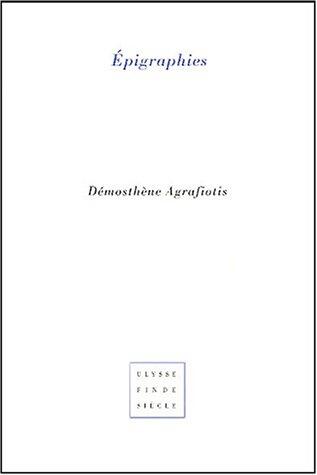 EPIGRAPHIES