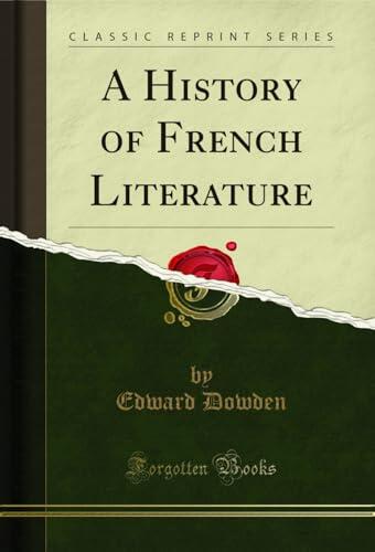 A History of French Literature