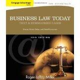 Bundle: Cengage Advantage Books: Business Law Today, The Essentials: Text and Summarized Cases, 10th + CengageNOW with Business Law Digital Video Library 1-Semester Printed Access Card