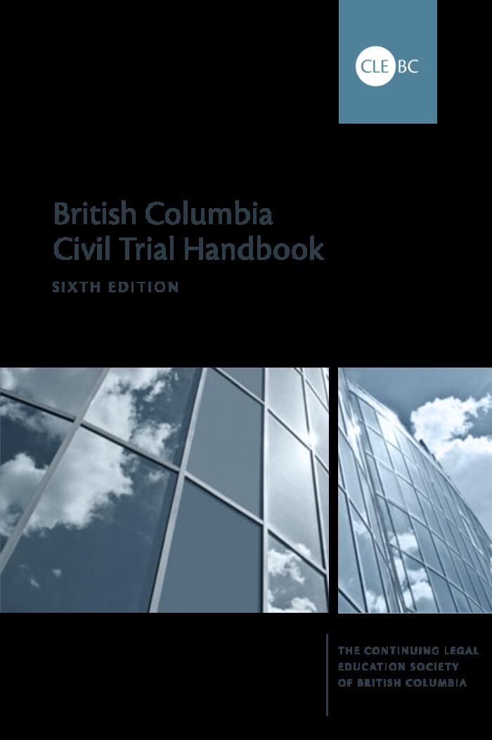 British Columbia Civil Trial Handbook