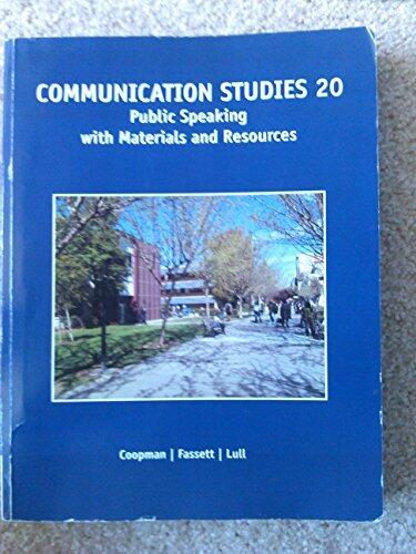 Communication Studies 20
