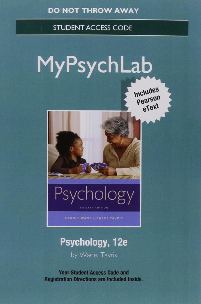 Psychology [Access Code + MyPsychLab Access Code]