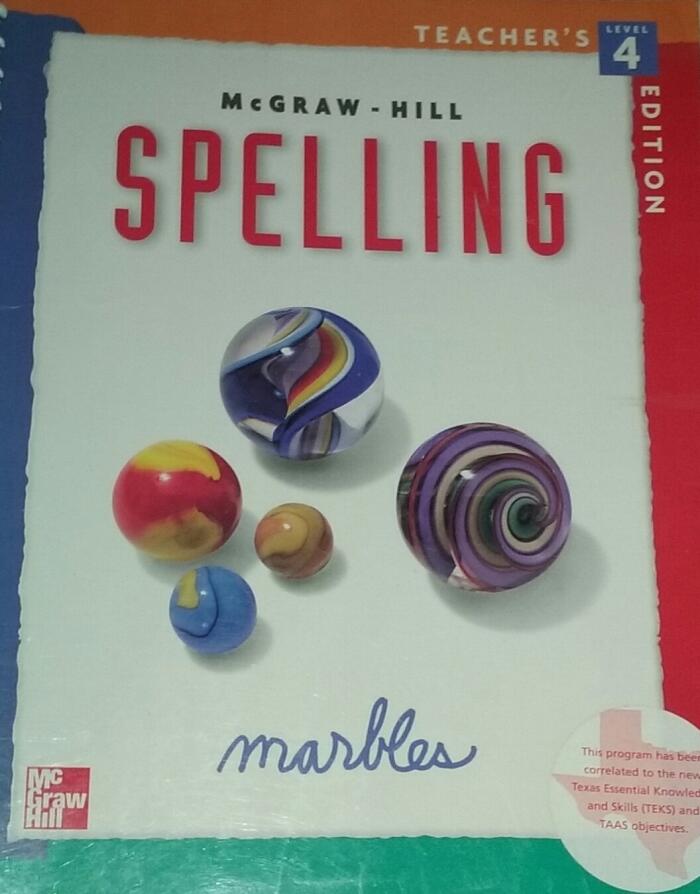 Spelling: Marbles, Level 4 (Teacher's Edition)