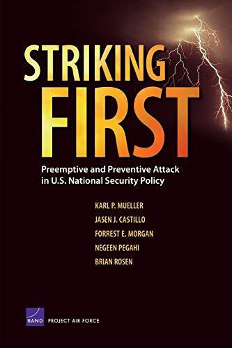 Striking First: Preemptive and Preventive Attack in U.S. National Security Policy
