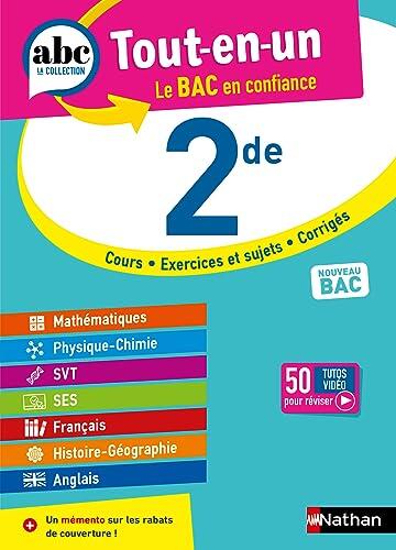 ABC Tout en un 2de - Toutes les matières Seconde 2024-2025 - Mathématiques, Physique-Chimie, SVT, SES, Français, Histoire-Géographie, Anglais - EPUB