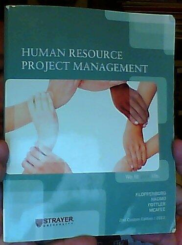 Human Resource Project Management