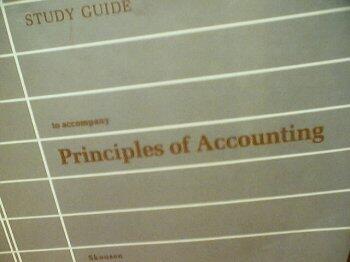 Study Guide to Accompany Principles of Accounting