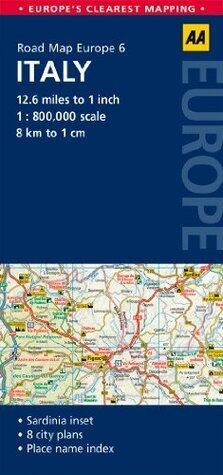 AA Road Map Europe: Italy