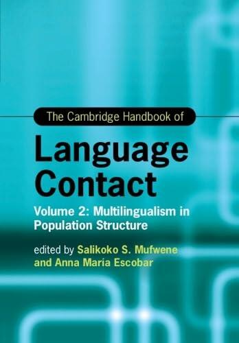 The Cambridge Handbook of Language Contact