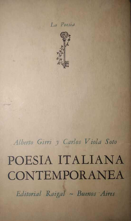 Poesía Italiana Contemporánea
