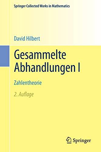 Gesammelte Abhandlungen (I): Zahlentheorie