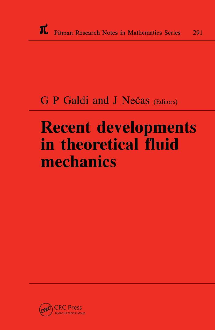 Recent Developments in Theoretical Fluid Mechanics: Winter School, Paseky, 1992