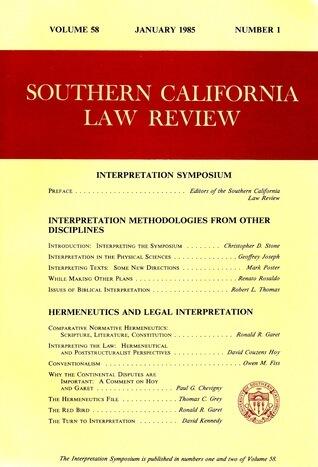 Southern California Law Review: Interpretation Symposium