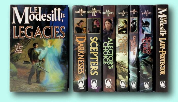 Rare L E Modesitt / Corean Chronicles LEGACIES DARKNESSES SCEPTERS Signed 1st ed 2002 [Hardcover] Modesitt, L.E., Jr