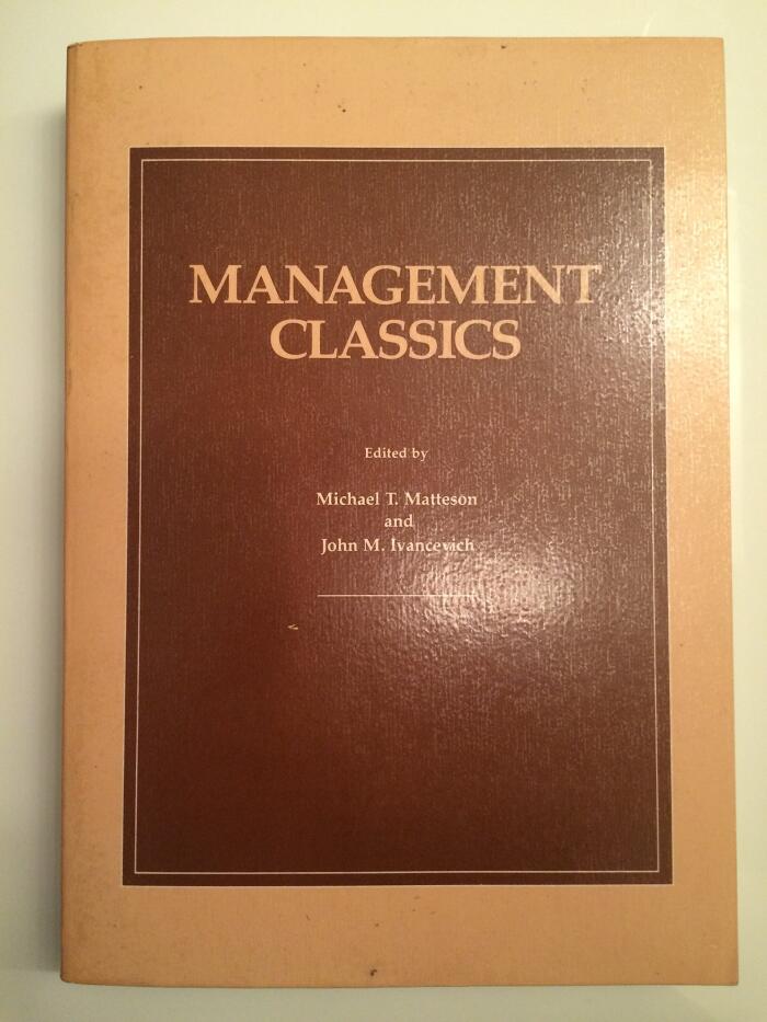 Management classics