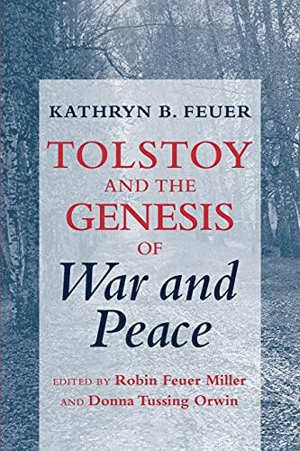 Tolstoy and the Genesis of 'War and Peace'