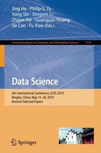 Data Science: 6th International Conference, ICDS 2019, Ningbo, China, May 15–20, 2019, Revised Selected Papers