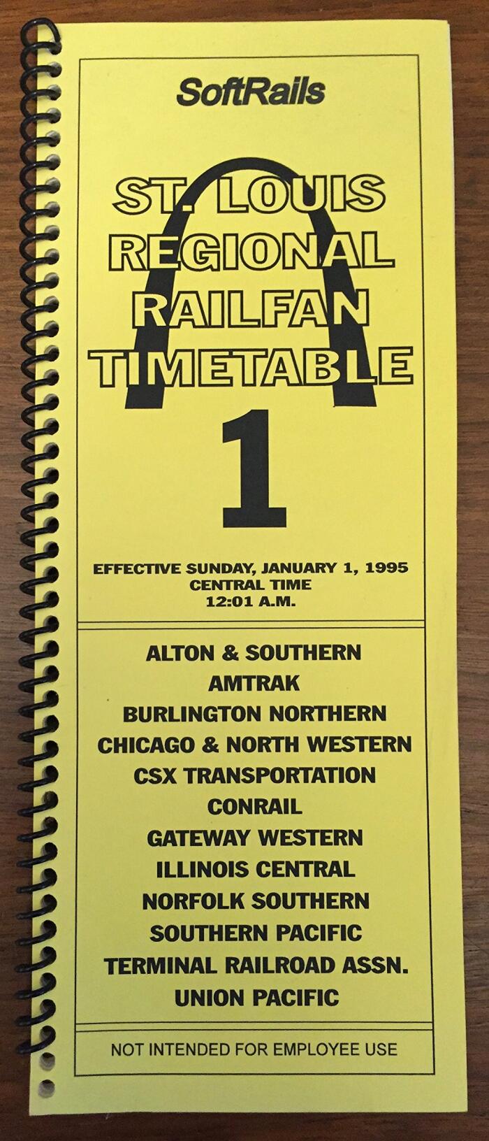 St. Louis Regional Railfan Timetable