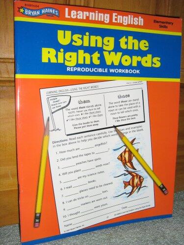 Learning English - Using the Right Words