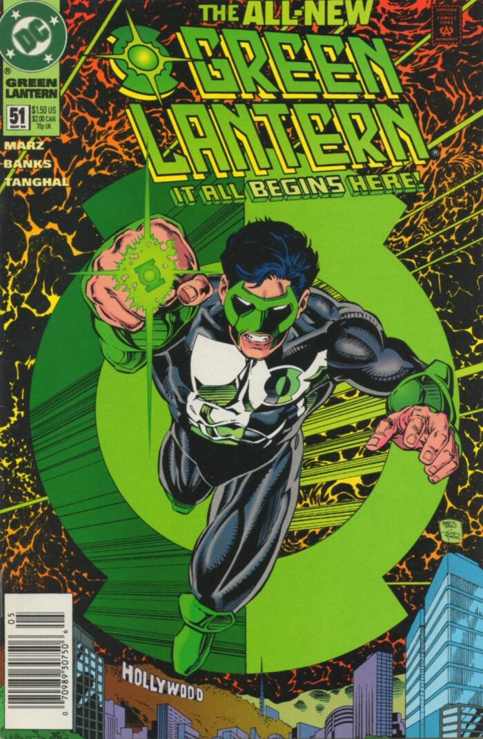 Green Lantern #51 (May 1994) Newsstand Edition First Appearance Kyle Rayner as Green Lantern