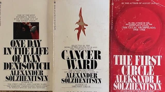 Alexandr Solzhenitsyn 3 Book Set: One Day in the Life of Ivan Denisovich, Cancer Ward & The First Circle