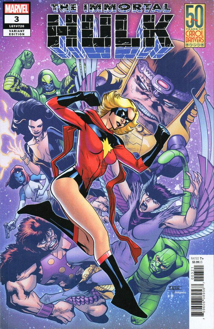 IMMORTAL HULK #3 ASRAR CAROL DANVERS 50TH VAR