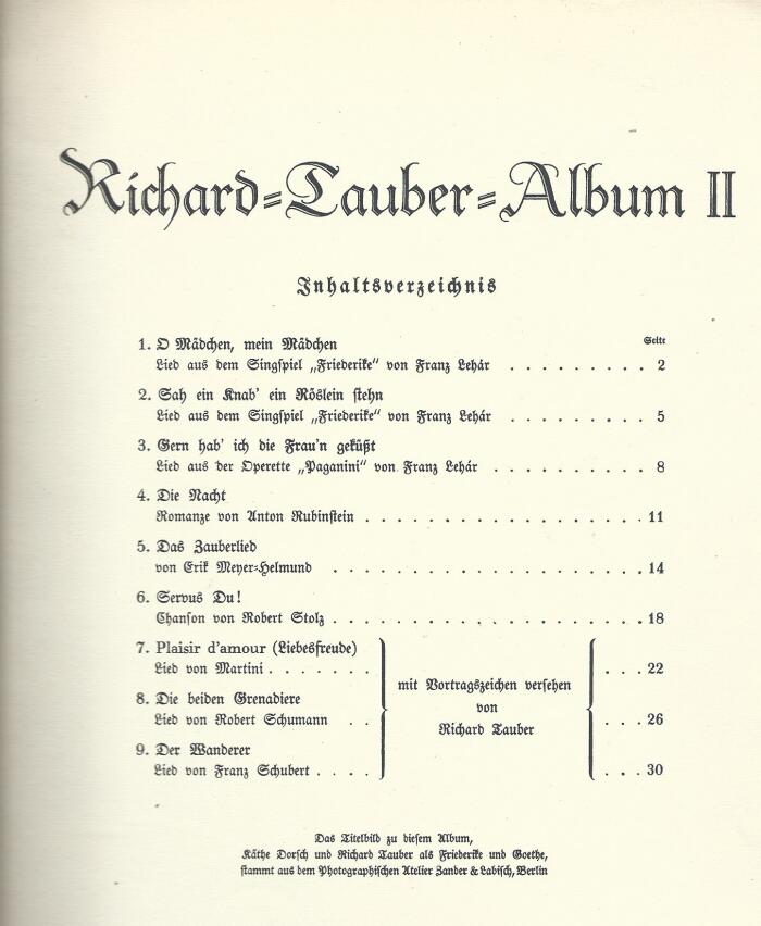 Richard Tauber Album 2