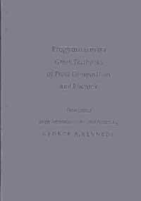 Progymnasmata: Greek Textbooks of Prose Composition and Rhetoric