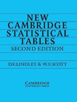 New Cambridge Statistical Tables