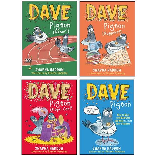 Dave Pigeon 4 Books Collection Set