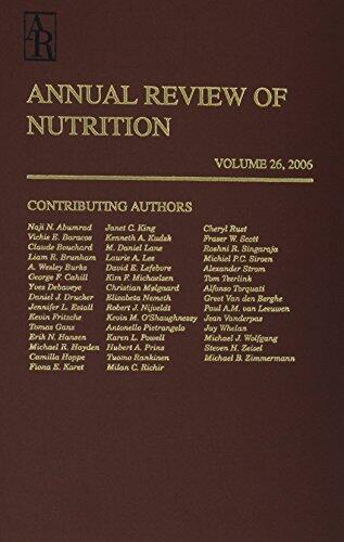 Annual Review of Nutrition, Volume 26: 2006