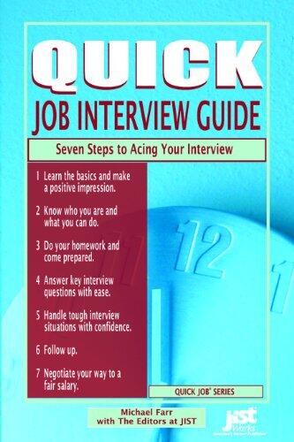 Quick Job Interview Guide Seven Steps to Acing Your Interview