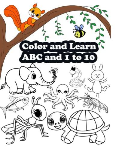 Color and Learn ABC and 1 to 10;Color and learn the Alphabets, A to Z(A-Z), numbers 1 to10(1-10), one to ten