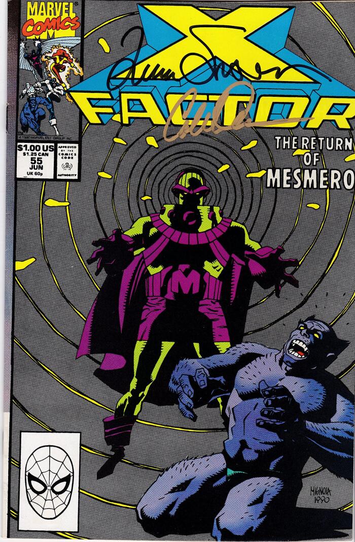 Autographed X-Factor #55 VF/NM Signed Louise Simonson and Colleen Doran. GET 1 FREE SIGNED UNGRADED X-FACTOR COMIC FOR EVERY PURCHASED 5 X-FACTOR BOOK