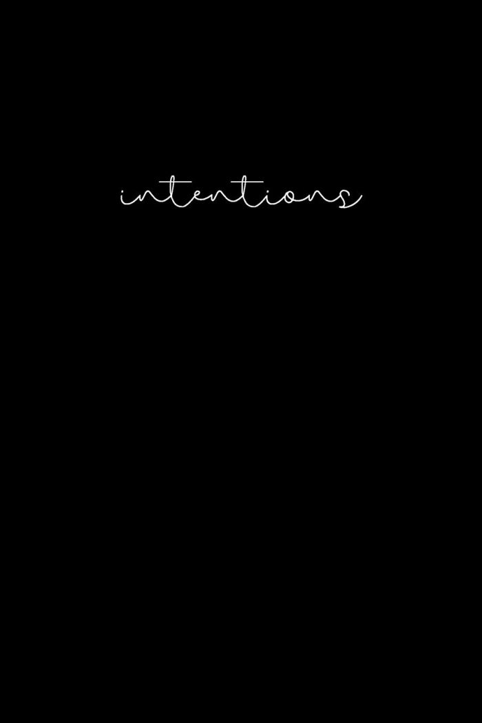 Intentions: Idea Notebook and Vision Journal - Minimalism Notebook Collection - The Minimalist #5 - Softcover Lined Journal - 200 pages