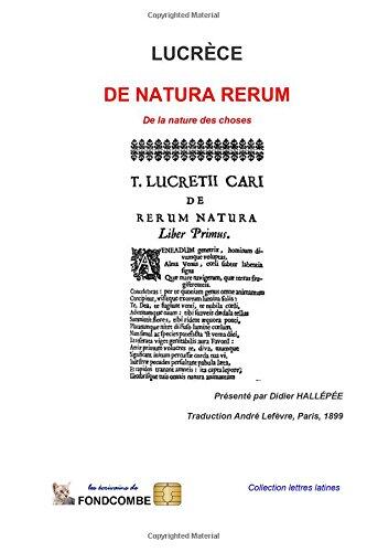 de Natura Rerum: De La nature des choses