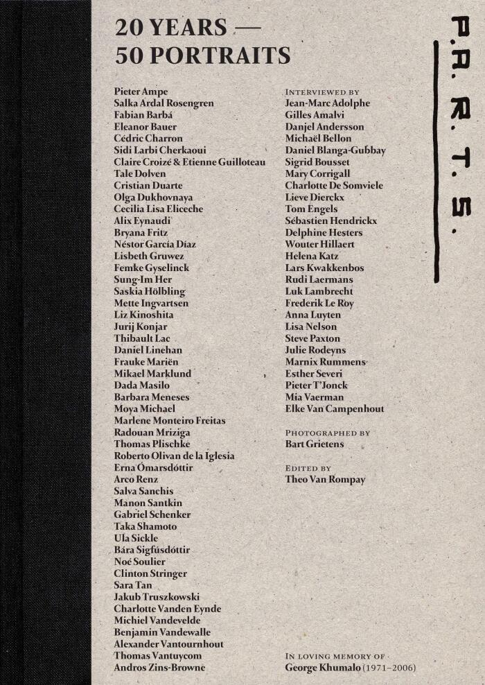 P.A.R.T.S. 20 Years - 50 Portraits