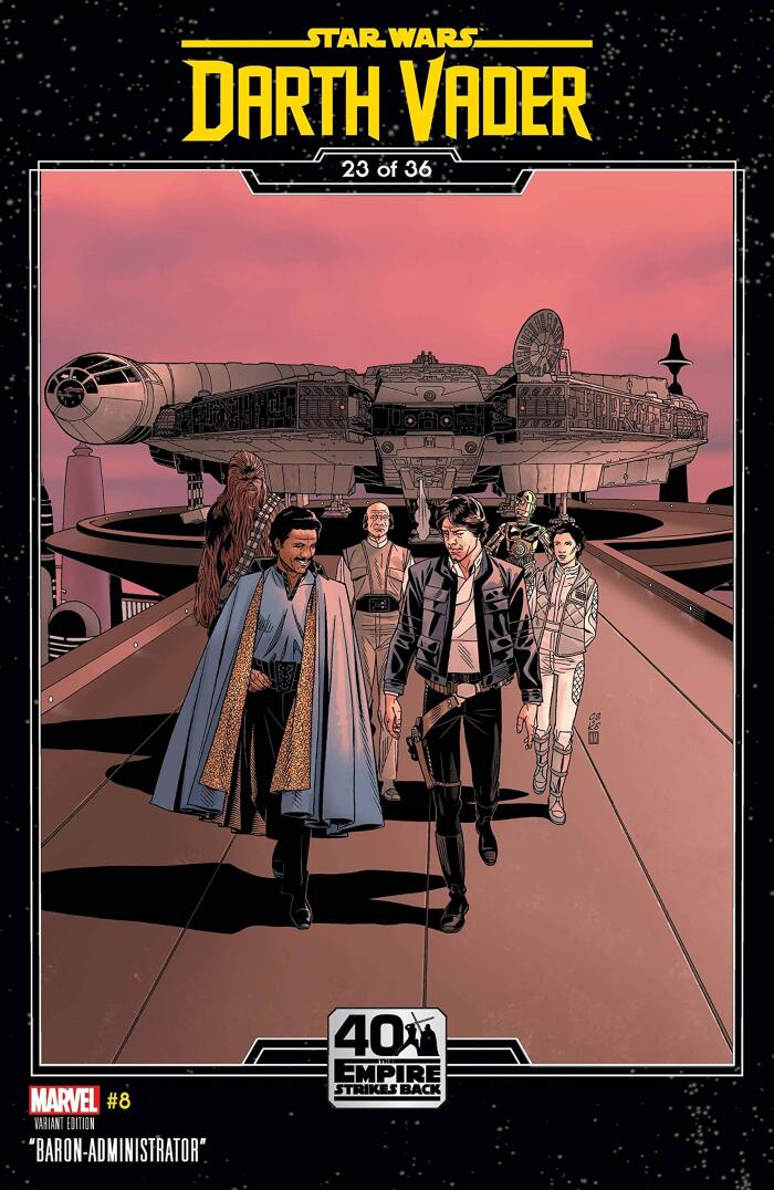 Star Wars Darth Vader #8 Chris Sprouse Empire Strikes Back Variant StarWarsDarthVader#8SprouseEmpireStrikesBack