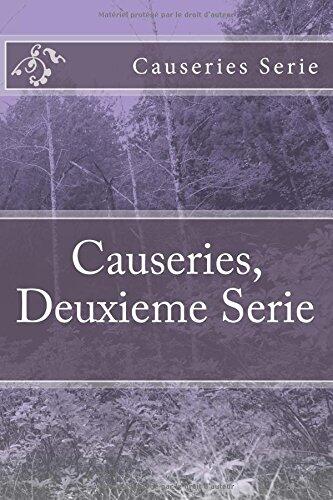 Causeries, Deuxieme Serie