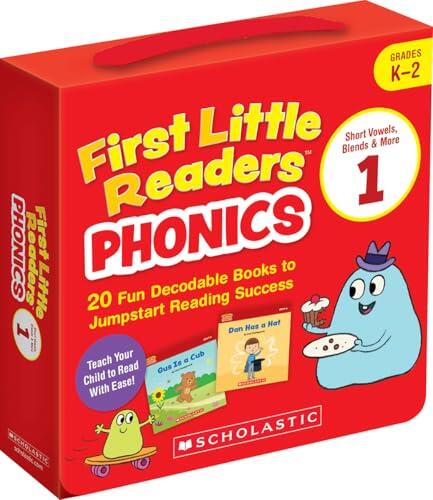 First Little Readers: Phonics Set 1 / Short Vowels, Blends & More (Single-Copy Set): 20 Decodable Books for Beginning Readers