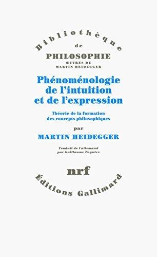 Phénoménologie de l'intuition et de l'expression. Théorie de la formation des concepts philosophiques
