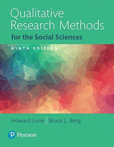 Qualitative Research Methods for the Social Sciences (9th Edition)