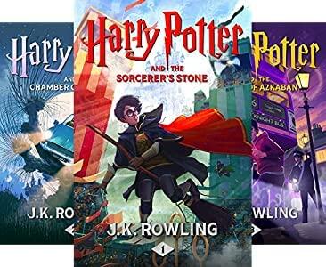 HARRY POTTER Series -- 7-book set by Rowling -- Sorcerer's Stone / Chamber of Secrets / Prisoner of Azkaban / Goblet of Fire / Order of Phoenix / Half-Blood Prince / Deathly Hallows