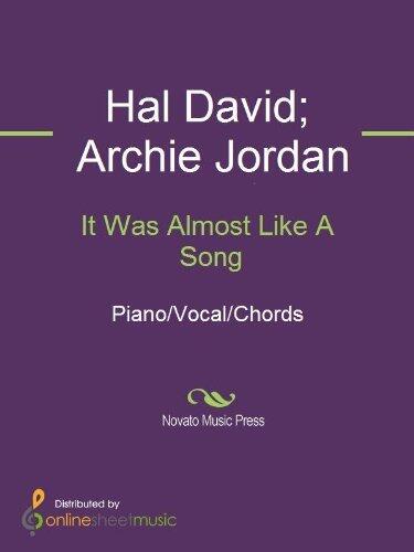 It Was Almost Like A Song Sheet Music
