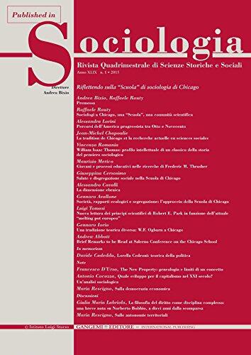 Sulla democrazia economica: Published in Sociologia n. 1/2015. Rivista quadrimestrale di Scienze Storiche e Sociali. Riflettendo sulla “Scuola” di sociologia ... 1 2015 Vol. 15)