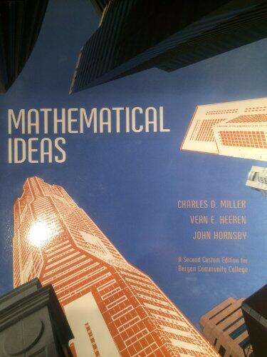 Mathematical ideas a second edition for Bergen Community College