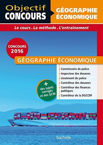 Objectif Concours Géographie Économique (Cat A et B)