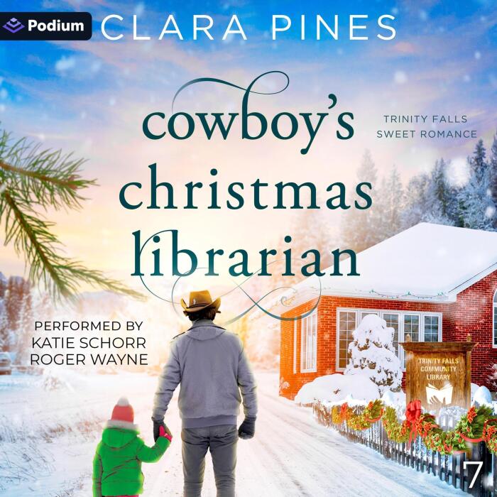 Cowboy's Christmas Librarian: Trinity Falls Sweet Romance, Book 7