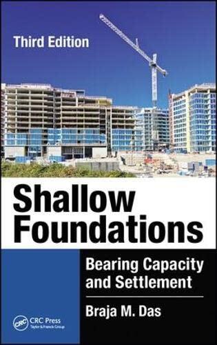 Shallow Foundations: Bearing Capacity and Settlement (Third Edition)