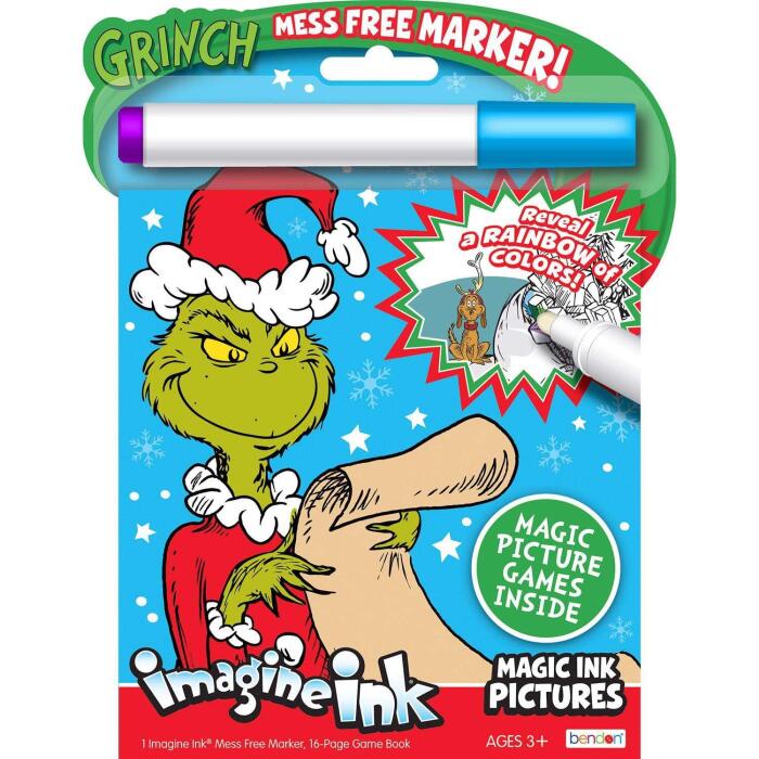 The Grinch Coloring Book Super Set for Kids - Bundle with Dr. Seuss Activity Book, Mess-Free Imagine Ink, Stickers, and More Featuring How the Grinch Stole Christmas